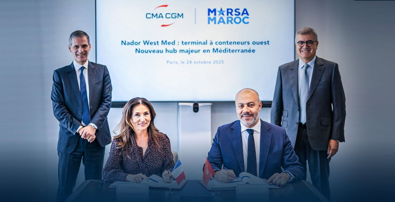 Nador West Med : exploitation d’un terminal à conteneurs par Marsa Maroc et CMA CGM
